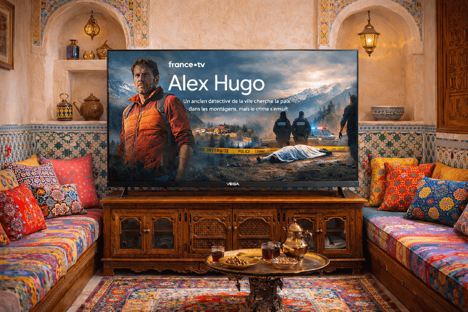 TV VEGA 43" QLED Full HD SMART GOOGLE TV / avec Récepteur intégré